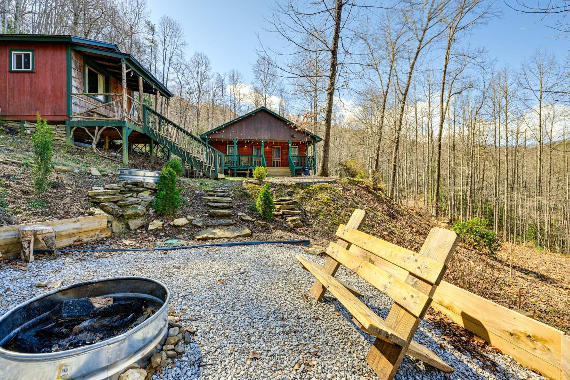 Smoky Mountain Cabin With Camping Area And Fire Pit! Whittier Exteriér fotografie