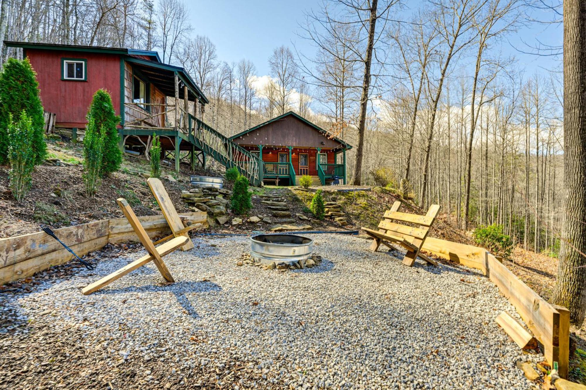 Smoky Mountain Cabin With Camping Area And Fire Pit! Whittier Exteriér fotografie